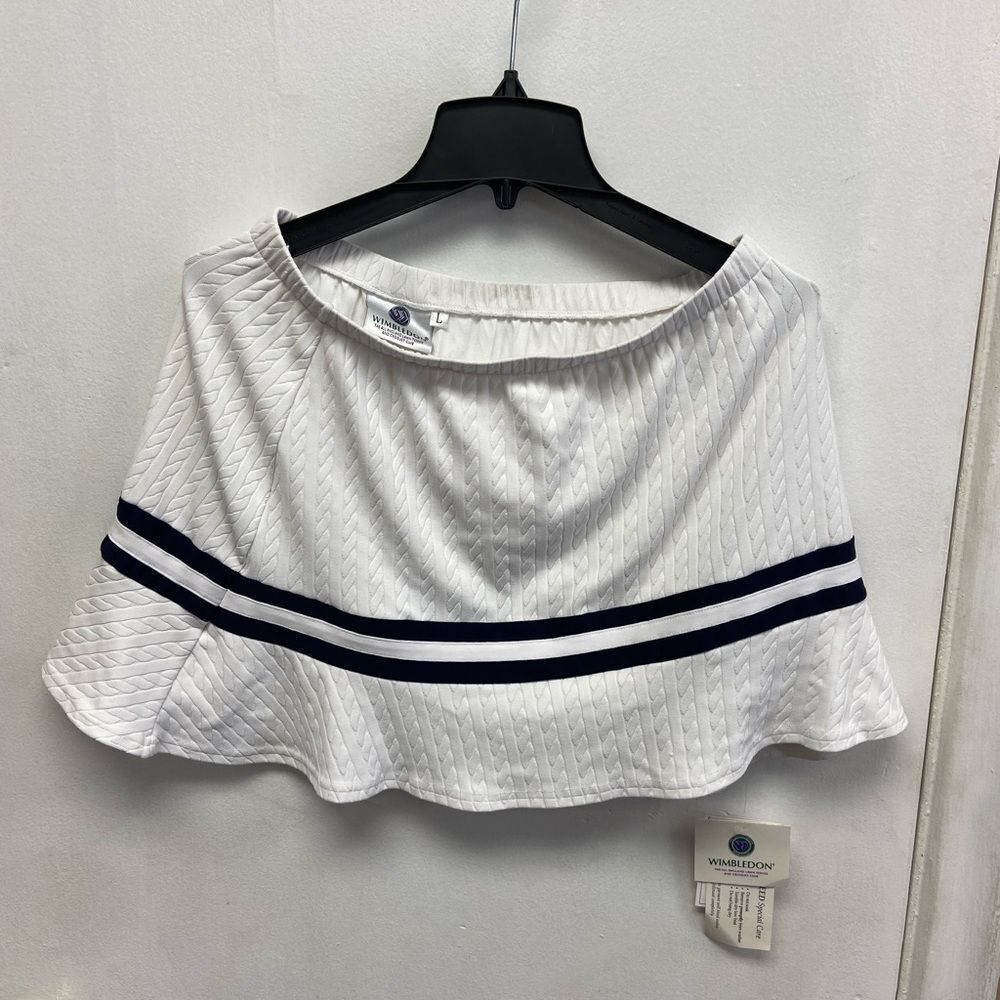 NWT Official Wimbledon Skirt Women’s size Large Nylon Spandex Blend